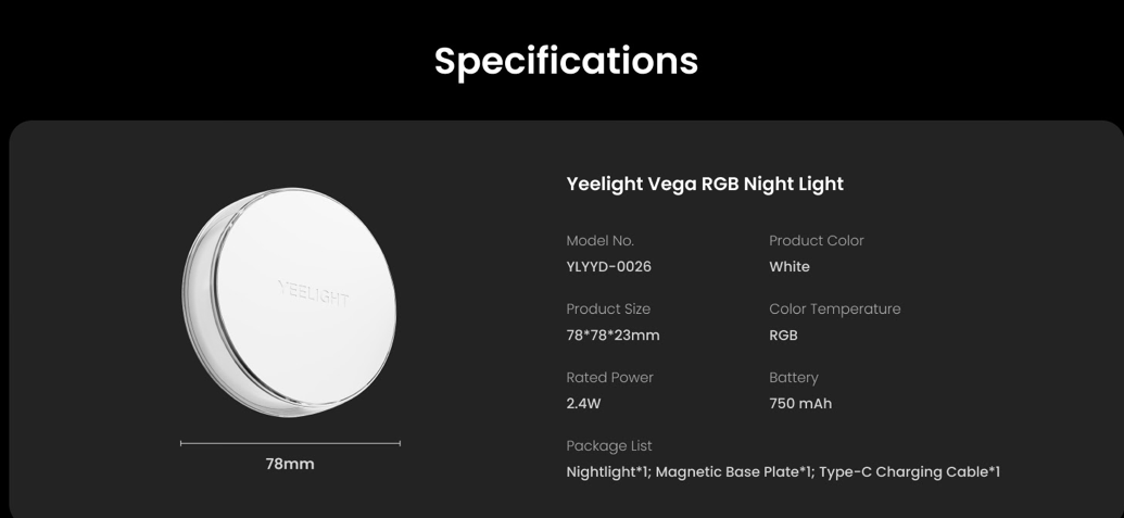 Yeelight Motion  Sensor RGB Night  Light