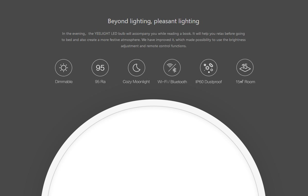Yeelight Luna Pro White LED Ceiling Light