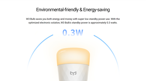 Yeelight Smart LED Bulb W3 (Dimmable White)