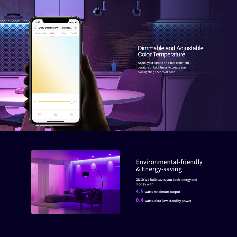 Yeelight GU10 Smart Bulb W1 (Multicolor)