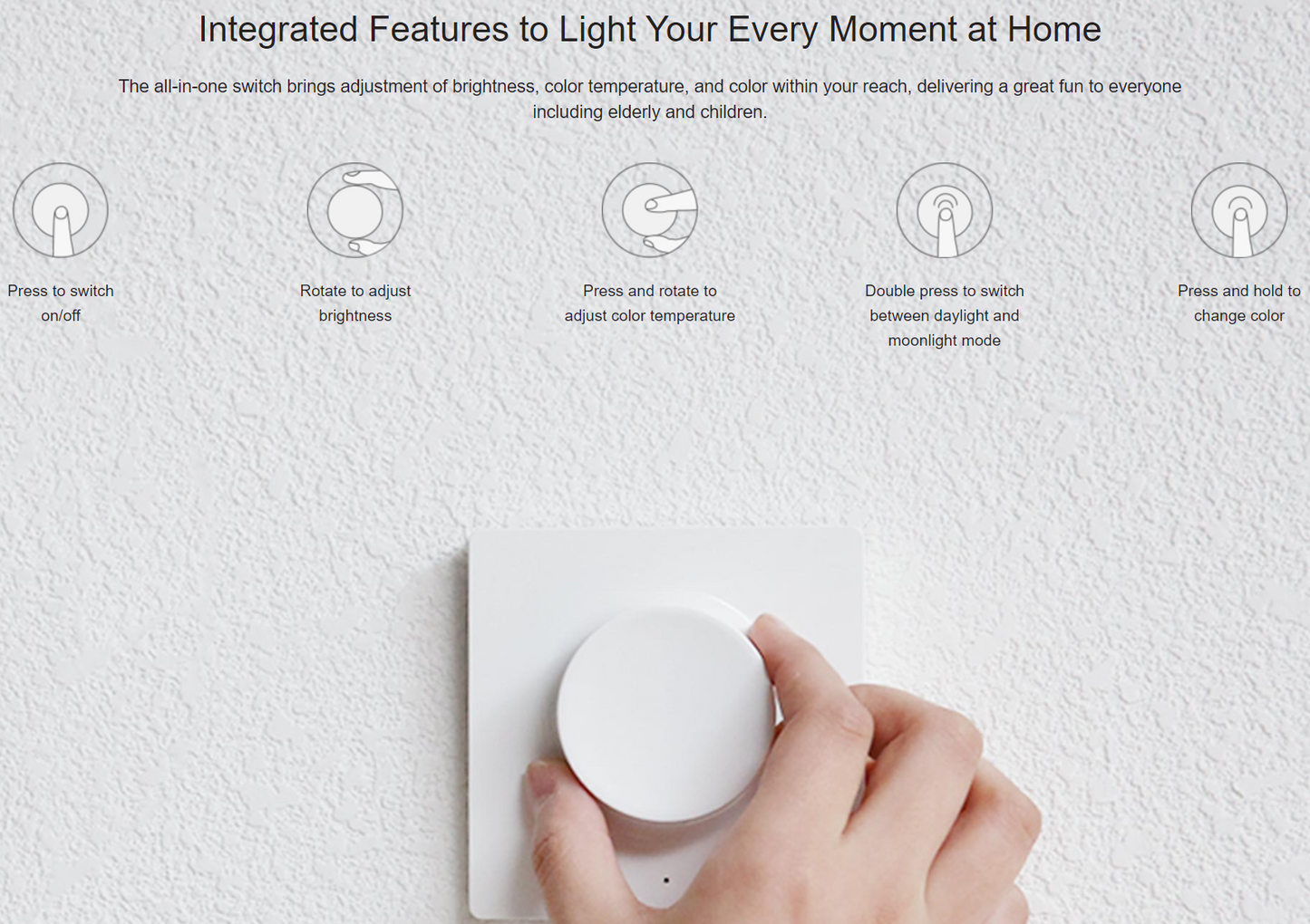 Yeelight Wireless Dimmer (Stick-on)